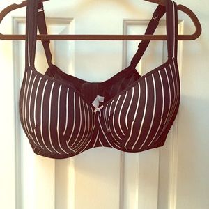 Cacique Intimates & Sleepwear - 40 F cacique black with white stripes Cacique Intimates & Sleepwear - 40 F cacique black with white stripes
